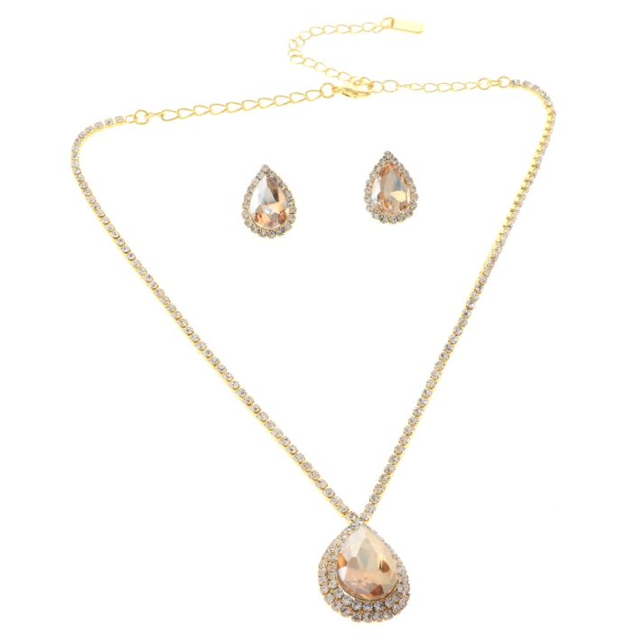Rhinestone Necklace Set 