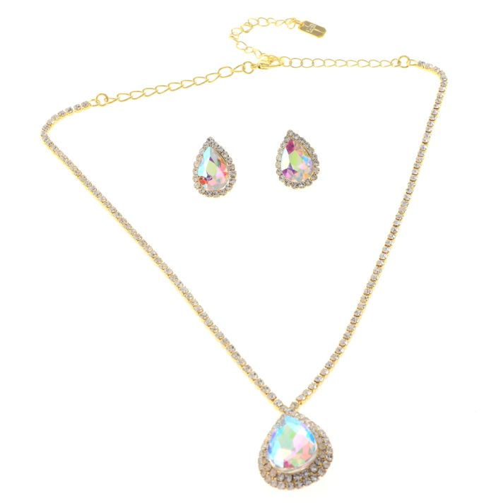 Rhinestone Necklace Set 