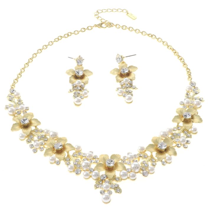 Rhinestone Necklace Set 