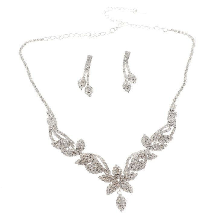 Rhinestone Necklace Set 