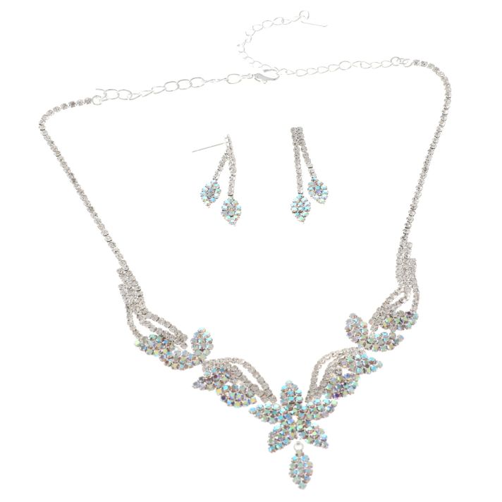 Rhinestone Necklace Set 