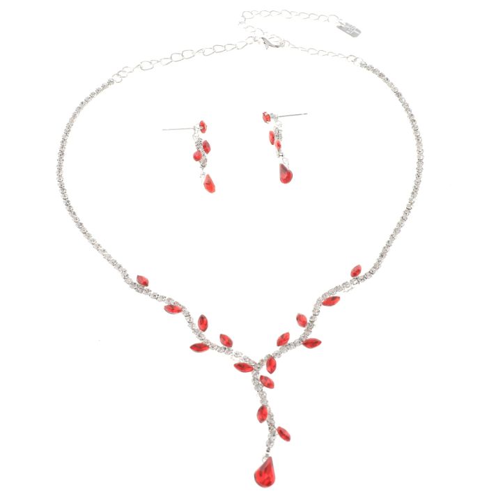 Rhinestone Necklace Set 