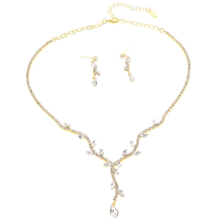 Rhinestone Necklace Set 