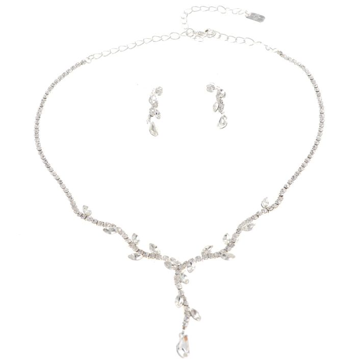 Rhinestone Necklace Set 