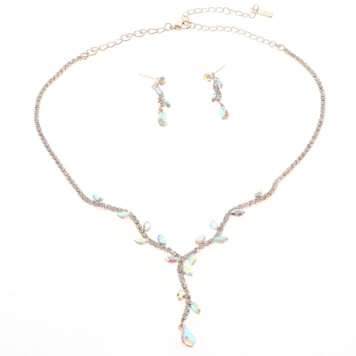 Rhinestone Necklace Set 