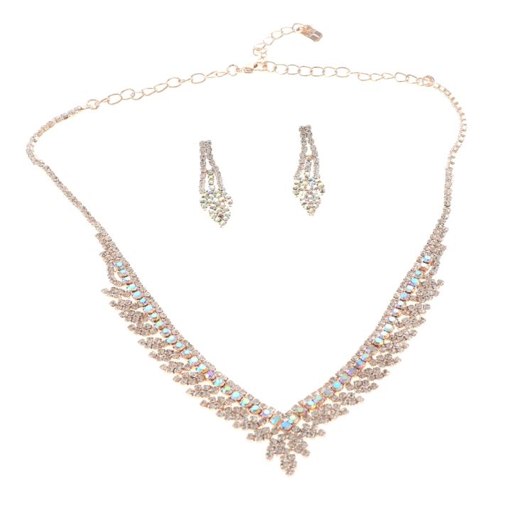 Rhinestone Necklace Set 