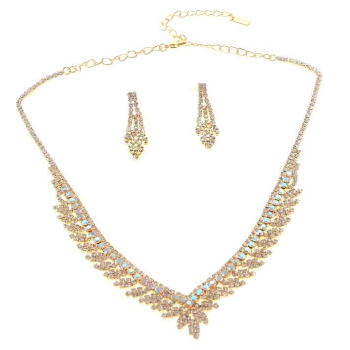 Rhinestone Necklace Set 