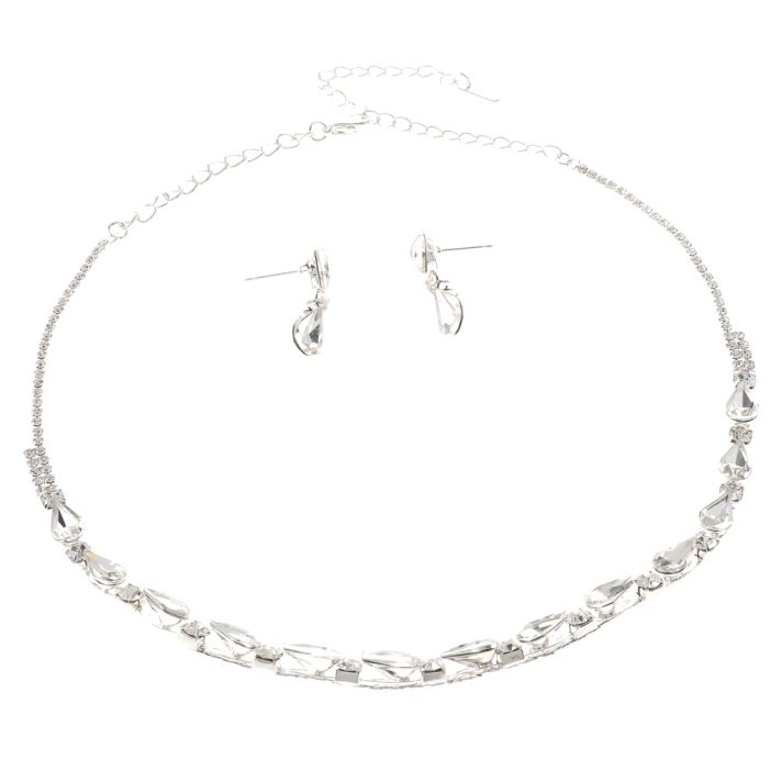 Rhinestone Necklace Set 