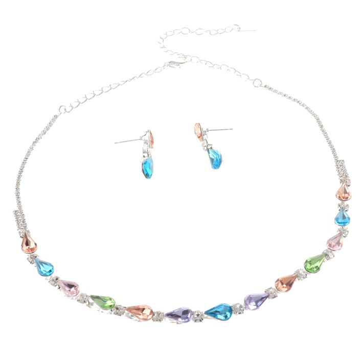 Rhinestone Necklace Set 
