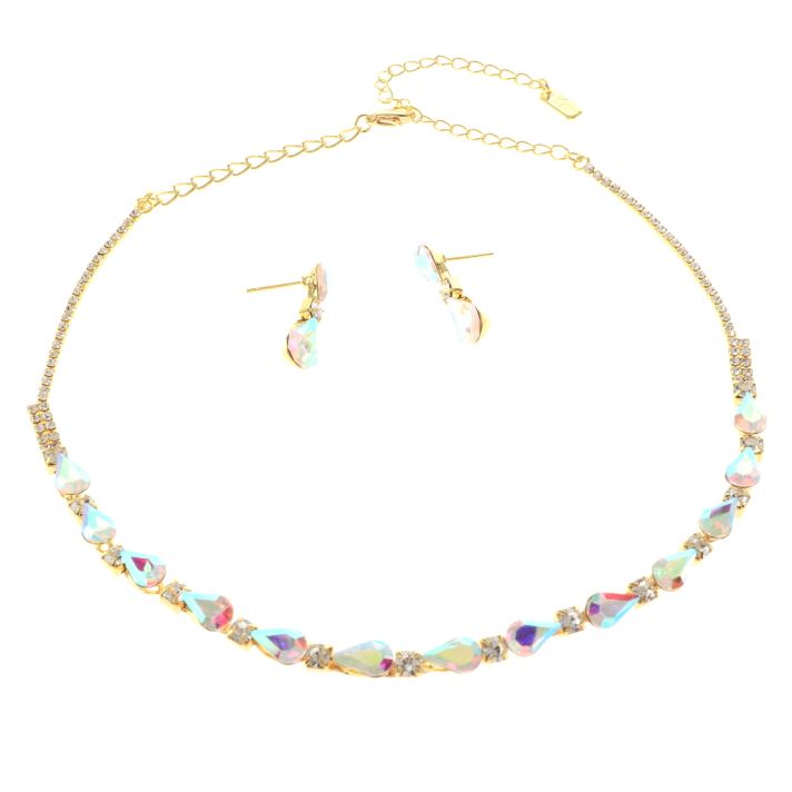 Rhinestone Necklace Set 