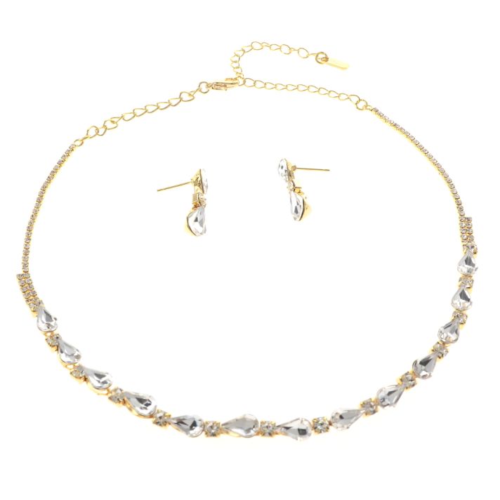 Rhinestone Necklace Set 