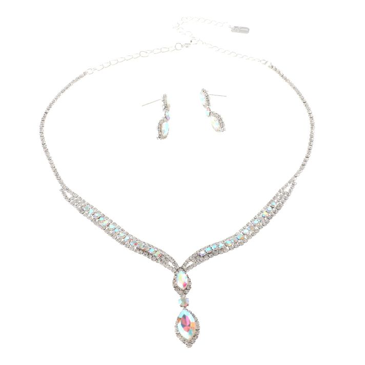 Rhinestone Necklace Set 