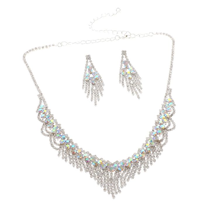 Rhinestone Necklace Set 