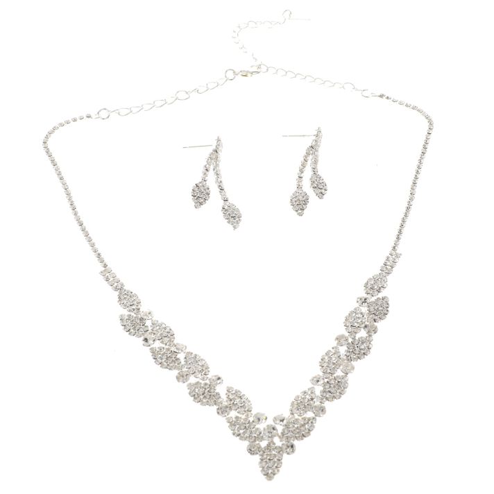 Rhinestone Necklace Set 