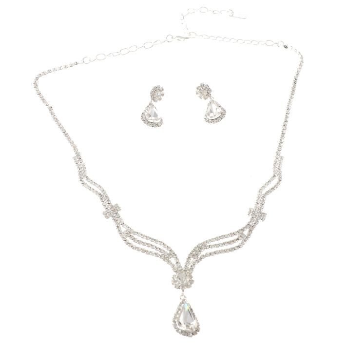 Rhinestone Necklace Set 
