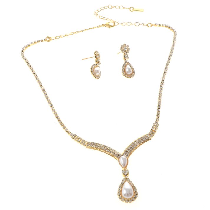 Rhinestone Necklace Set 