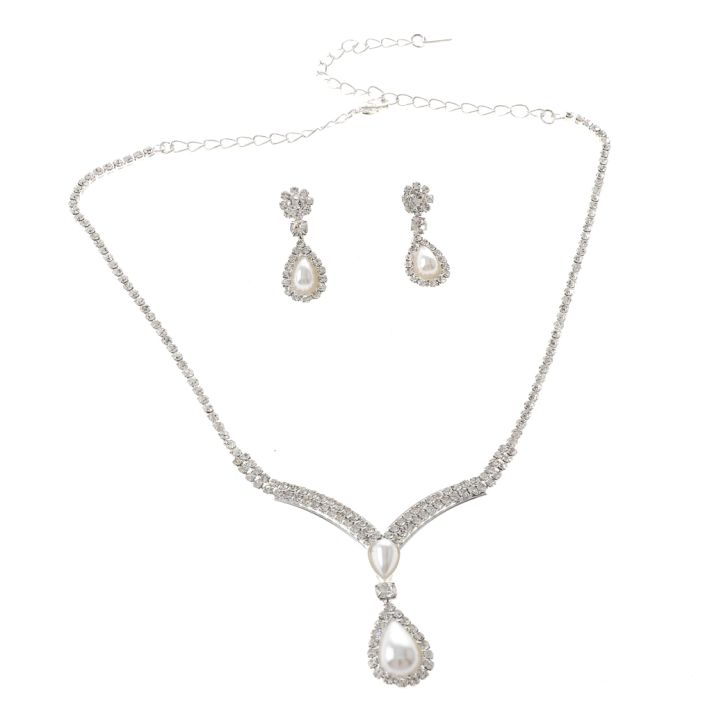 Rhinestone Necklace Set 