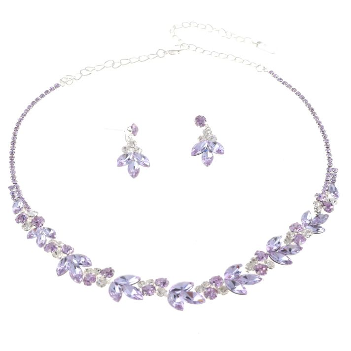 Rhinestone Necklace Set 