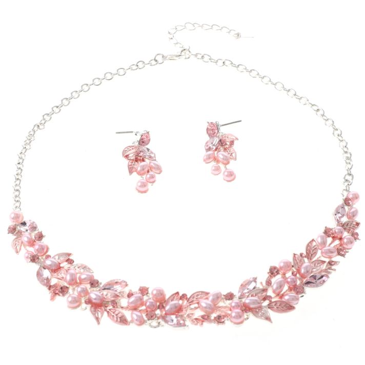Rhinestone Necklace Set 