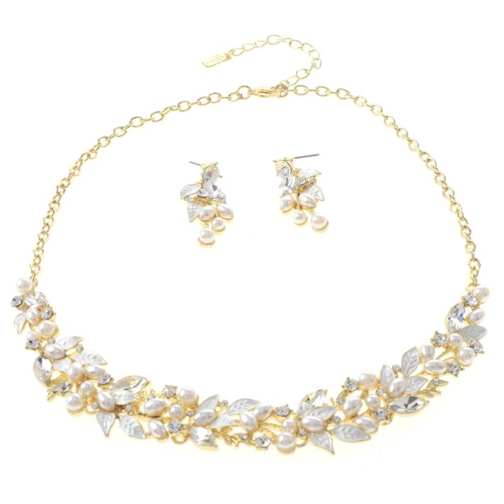 Rhinestone Necklace Set 