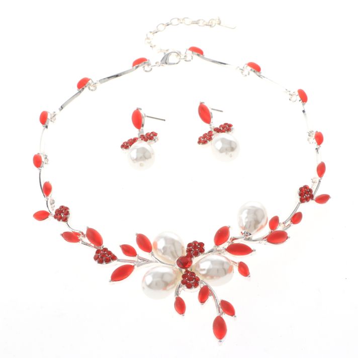 Rhinestone Necklace Set 