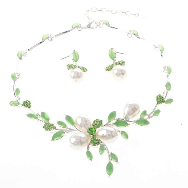 Rhinestone Necklace Set 