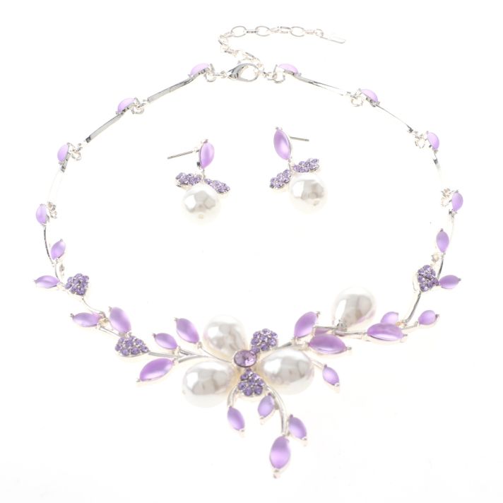 Rhinestone Necklace Set 