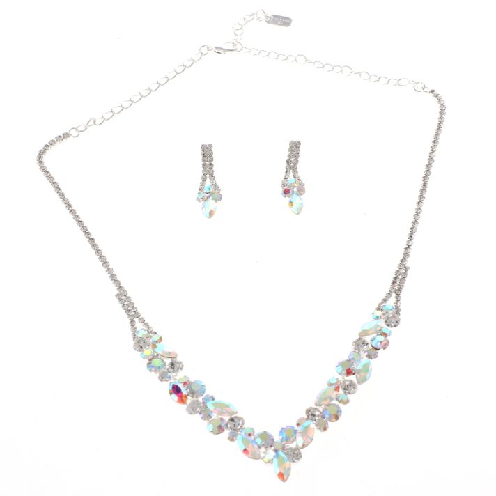 Rhinestone Necklace Set 