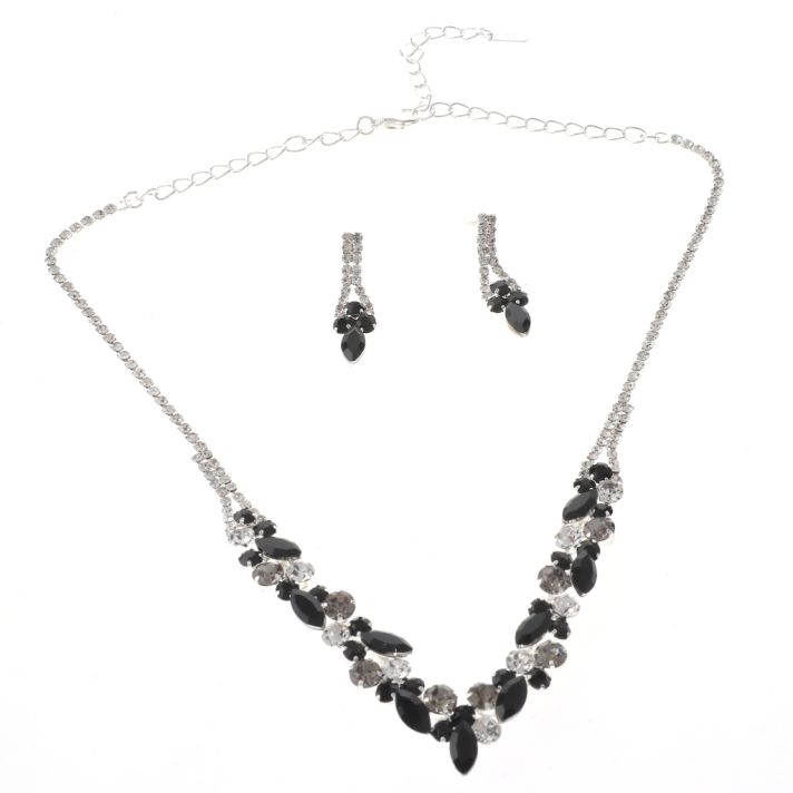 Rhinestone Necklace Set 