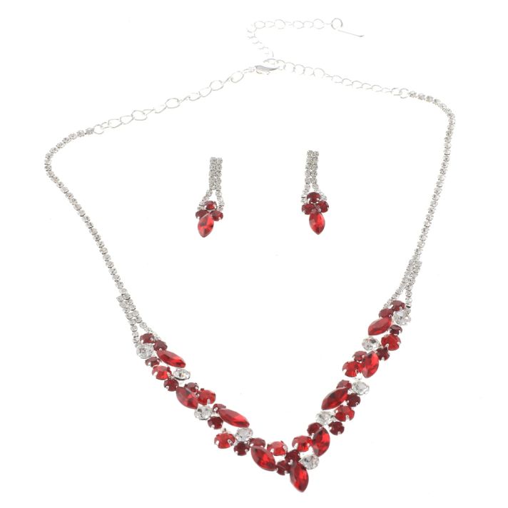 Rhinestone Necklace Set 
