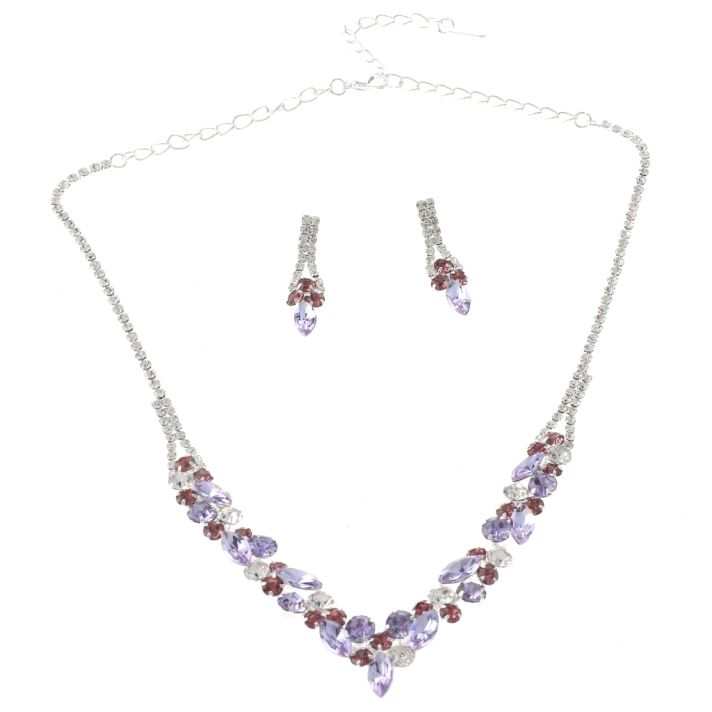 Rhinestone Necklace Set 