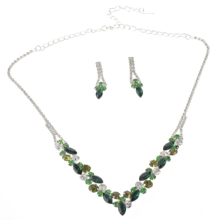 Rhinestone Necklace Set 