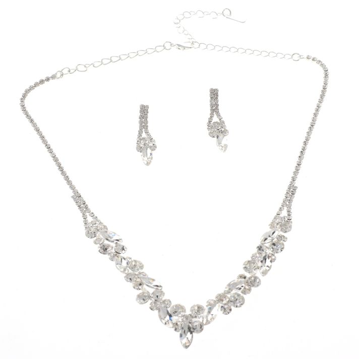 Rhinestone Necklace Set 