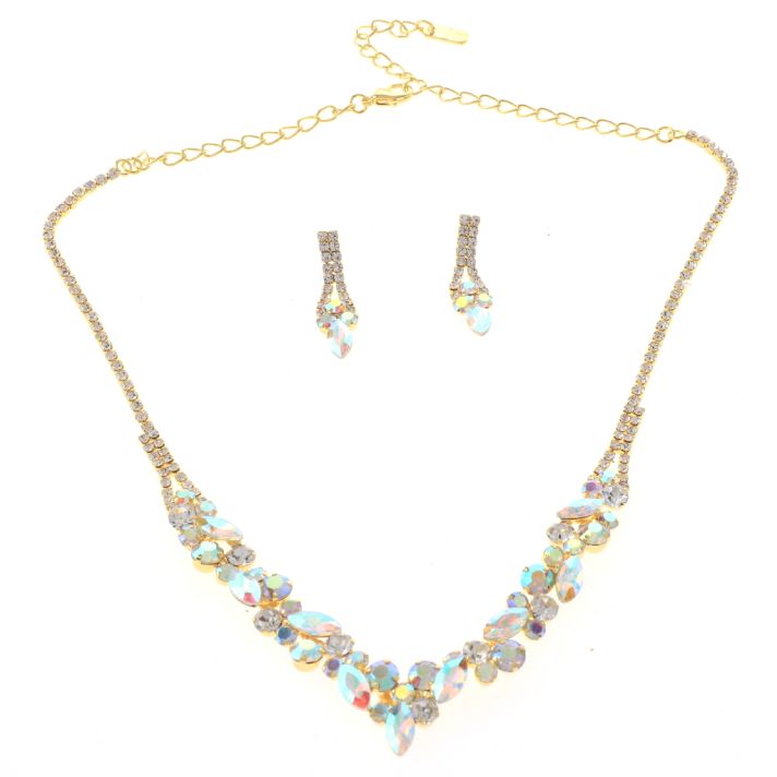 Rhinestone Necklace Set 