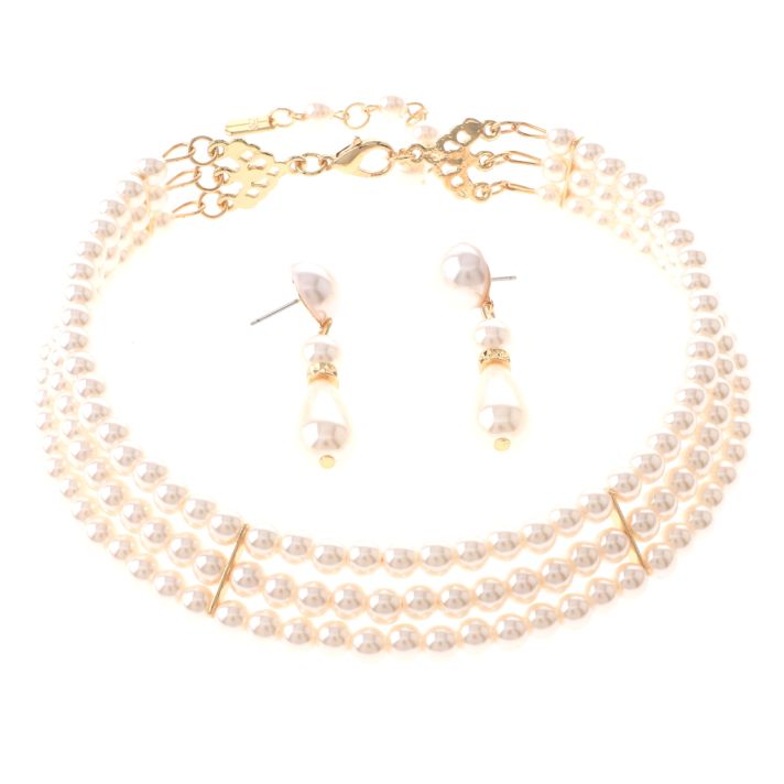 Synthetic Pearl Choker Set 