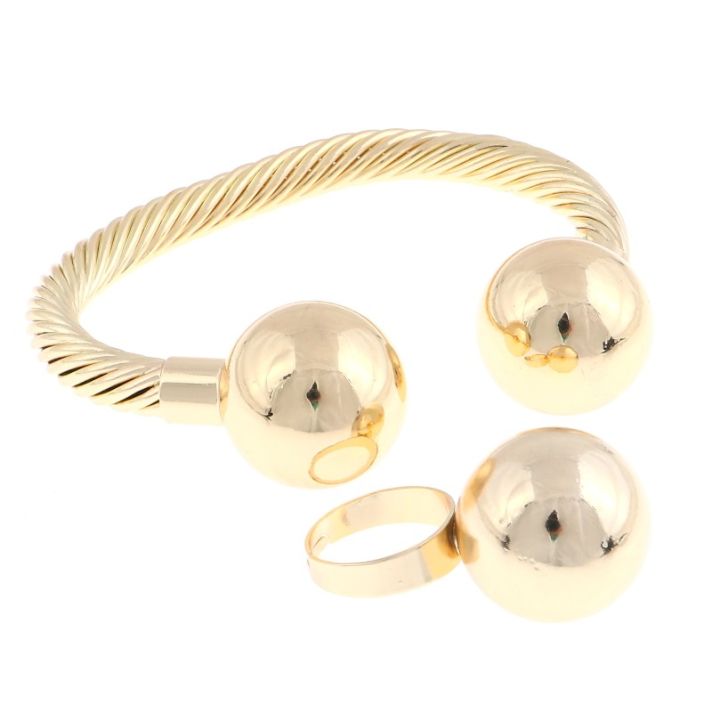 Gold Plated Bracelet & Ring