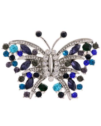 Rhinestone Metal Brooch