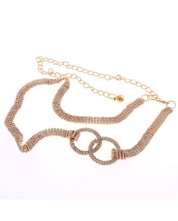 Long Rhinestone Belt