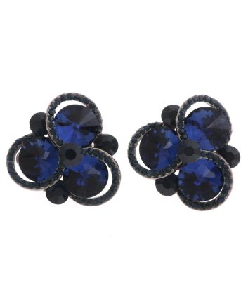Crystal Evening Clip On Earrings