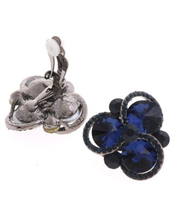 Crystal Evening Clip On Earrings