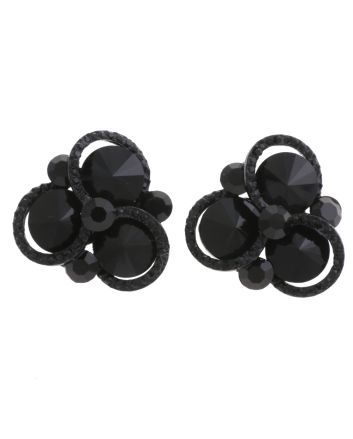 Crystal Evening Clip On Earrings