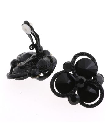Crystal Evening Clip On Earrings