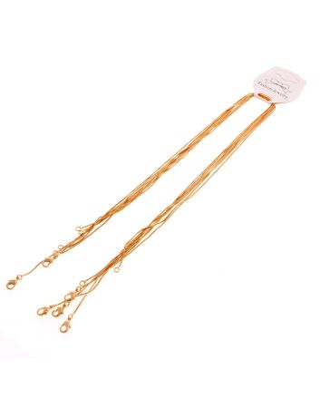 6 Pcs Gold Metal Necklace