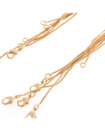 6 Pcs Gold Metal Necklace