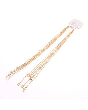 6 Pcs Gold Metal Necklace