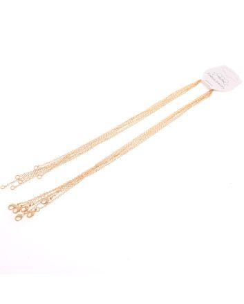 6 Pcs Gold Metal Necklace