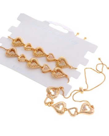 3 Pairs Gold Plated Bracelet