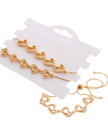 3 Pairs Gold Plated Bracelet
