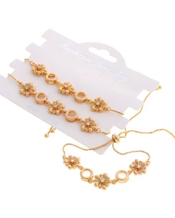 3 Pairs Gold Plated Bracelet