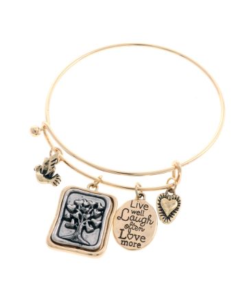 Tree of life bangle bracelet